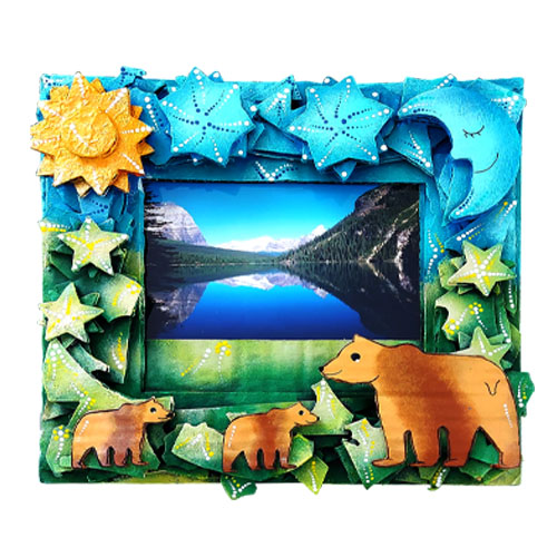 Grizzly Family Photo Frame