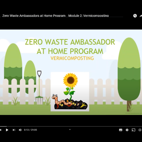 Zero Waste Ambassadors at Home Program _ Module 2: Vermicomposting